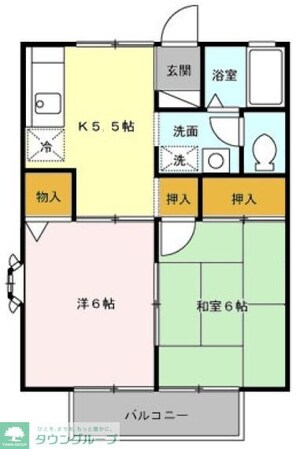 エントピア新秋津B棟の物件間取画像